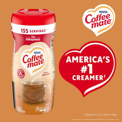 Coffee Mate Original Powdered Coffee Creamer 11 oz. 2 - Pack Bundle with Basicos Coaster - Covaura