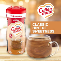 Coffee Mate Original Powdered Coffee Creamer 11 oz. 2 - Pack Bundle with Basicos Coaster - Covaura
