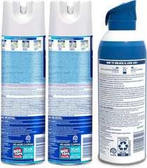 Lysol Bundle containing x2 Lysol Disinfectant Spray for Hard and Soft Surfaces, Crisp Linen, 19 Fl. Oz + Lysol Air Sanitizer Spray, For Air Sanitization and Odor Elimination, White Linen, 10 Fl. Oz - Covaura