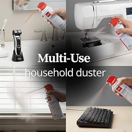 Office Depot Cleaning Duster, 10 Oz Compressed Canned Air for Electronics, Keyboard Cleaner for Computer, Laptop, PC, Printer, Office Equipment, Moisture - Free, Pack of 2 - Covaura