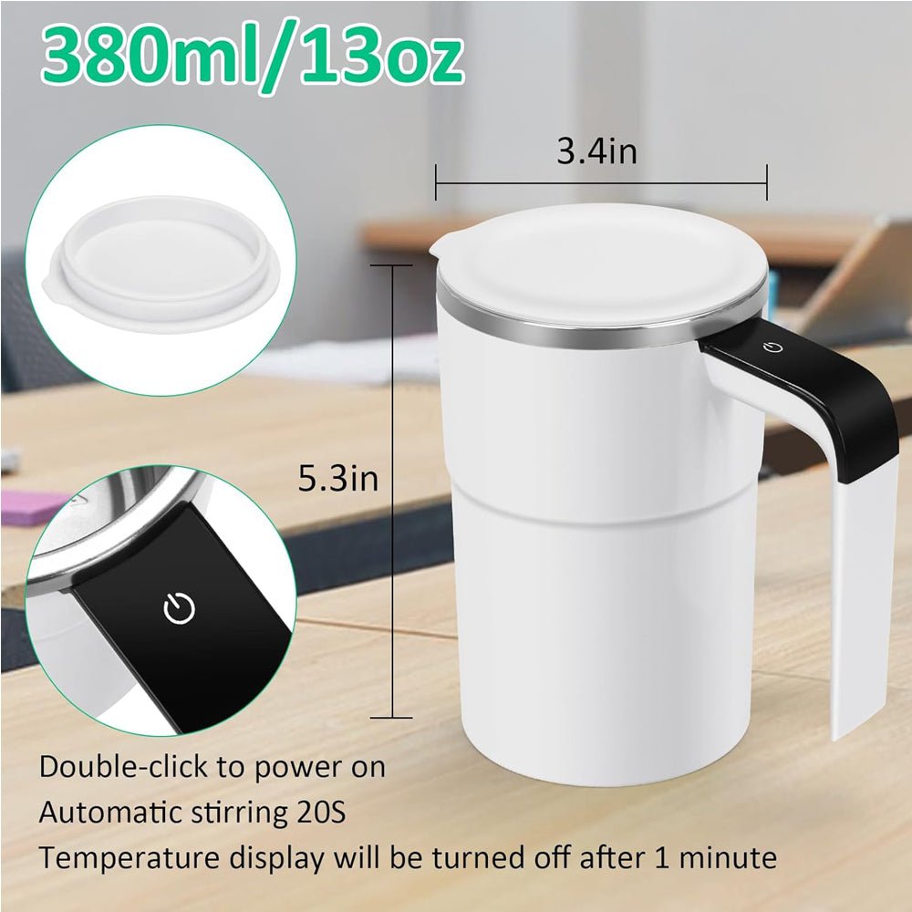 Self Stirring Mug, Auto Magnetic Coffee Mug - Covaura
