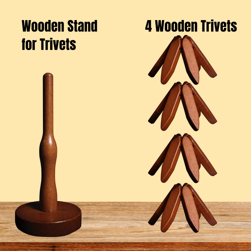 Wooden Trivets For Hot Dishes Tree Shape Trivet Set Coaster For Teapot Hot Pots