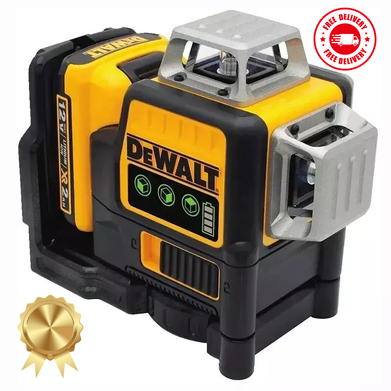 DeWalt DW089LG 12V Green Line 3 x 360 Laser Level Laser + battery + charger