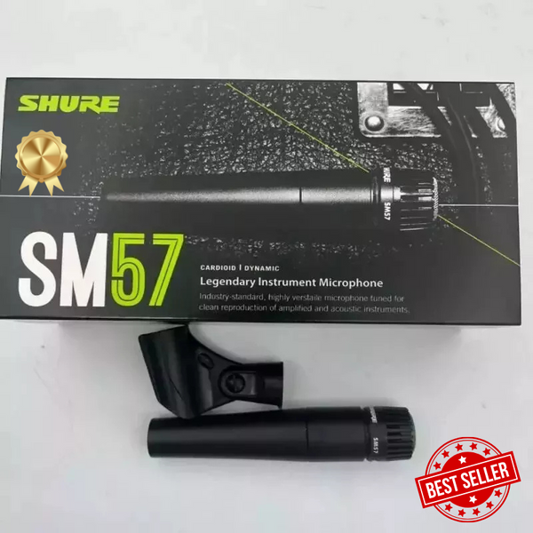 Shure SM57-LC Cardioid Wired Dynamic Instrument Microphone