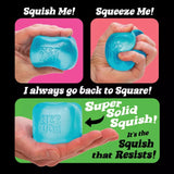 Nee Doh Nice Cube Squish Toy, Ages 3+ (Blue)