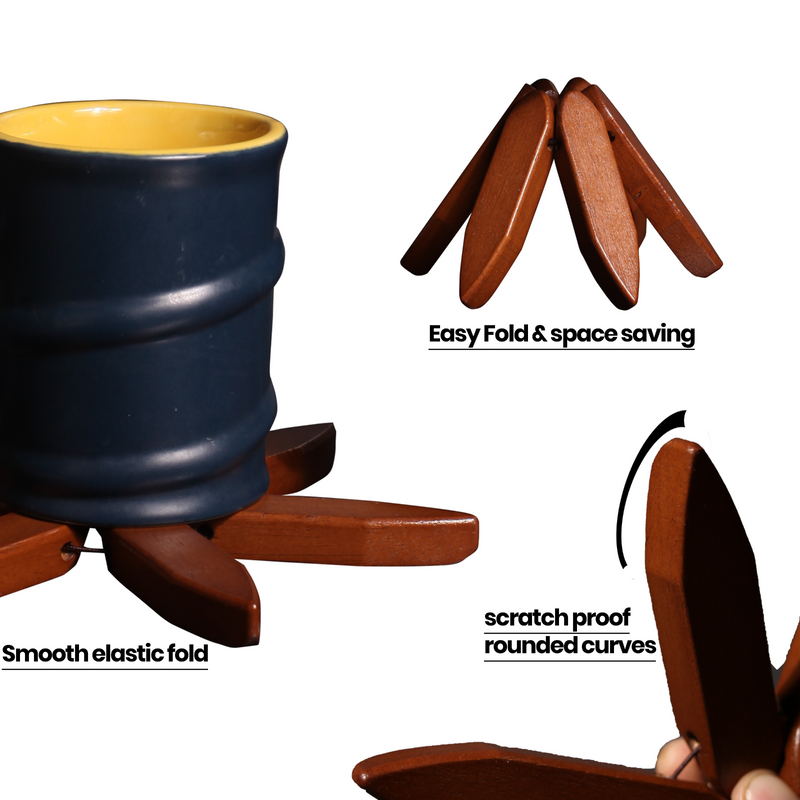 Wooden Trivets For Hot Dishes Tree Shape Trivet Set Coaster For Teapot Hot Pots