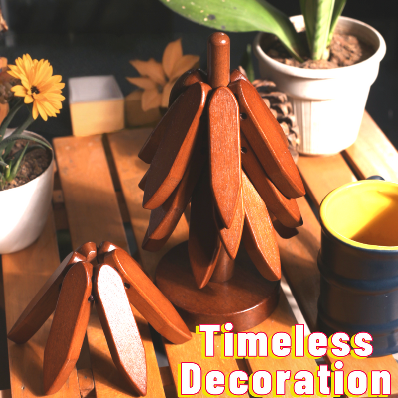 Wooden Trivets For Hot Dishes Tree Shape Trivet Set Coaster For Teapot Hot Pots