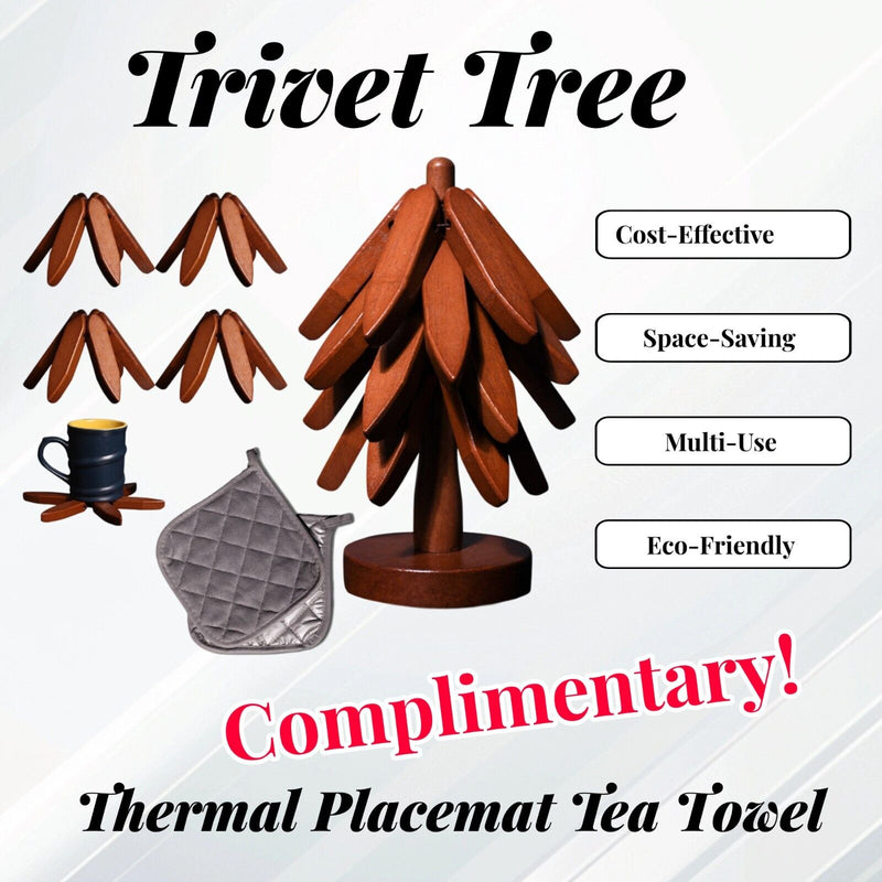 Wooden Trivets For Hot Dishes Tree Shape Trivet Set Coaster For Teapot Hot Pots