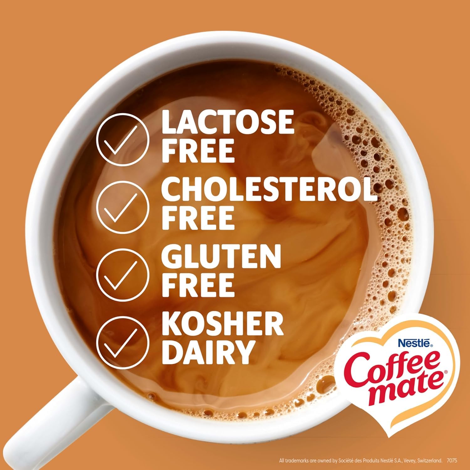 Coffee Mate Original Powdered Coffee Creamer 11 oz. 2 - Pack Bundle with Basicos Coaster - Covaura