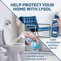 Lysol Bundle containing x2 Lysol Disinfectant Spray for Hard and Soft Surfaces, Crisp Linen, 19 Fl. Oz + Lysol Air Sanitizer Spray, For Air Sanitization and Odor Elimination, White Linen, 10 Fl. Oz - Covaura