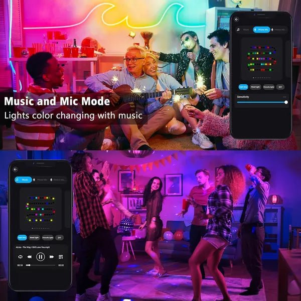 Neon Flex LED Room Atmosphere Kit (App + Music Sync) - Covaura