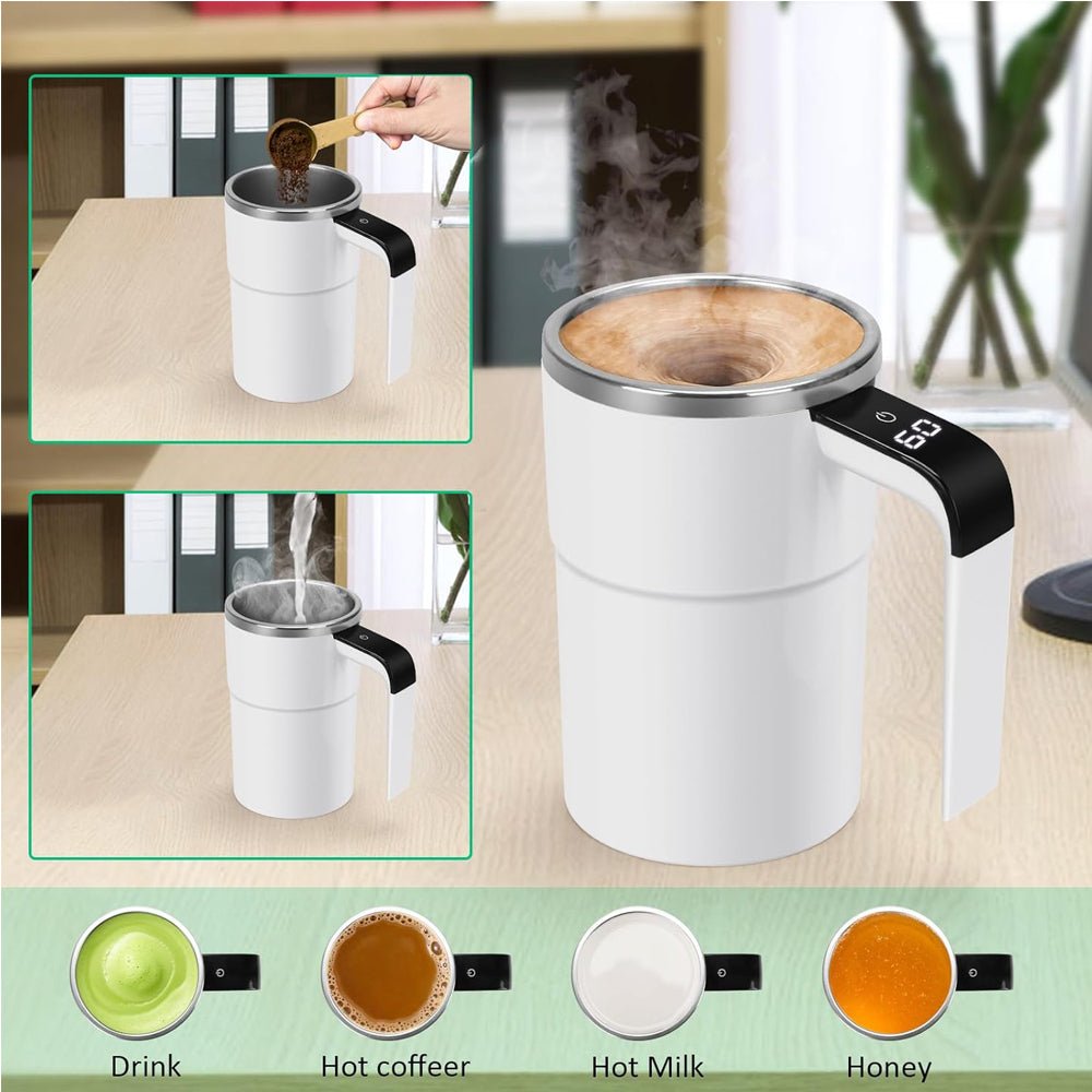 Self Stirring Mug, Auto Magnetic Coffee Mug - Covaura