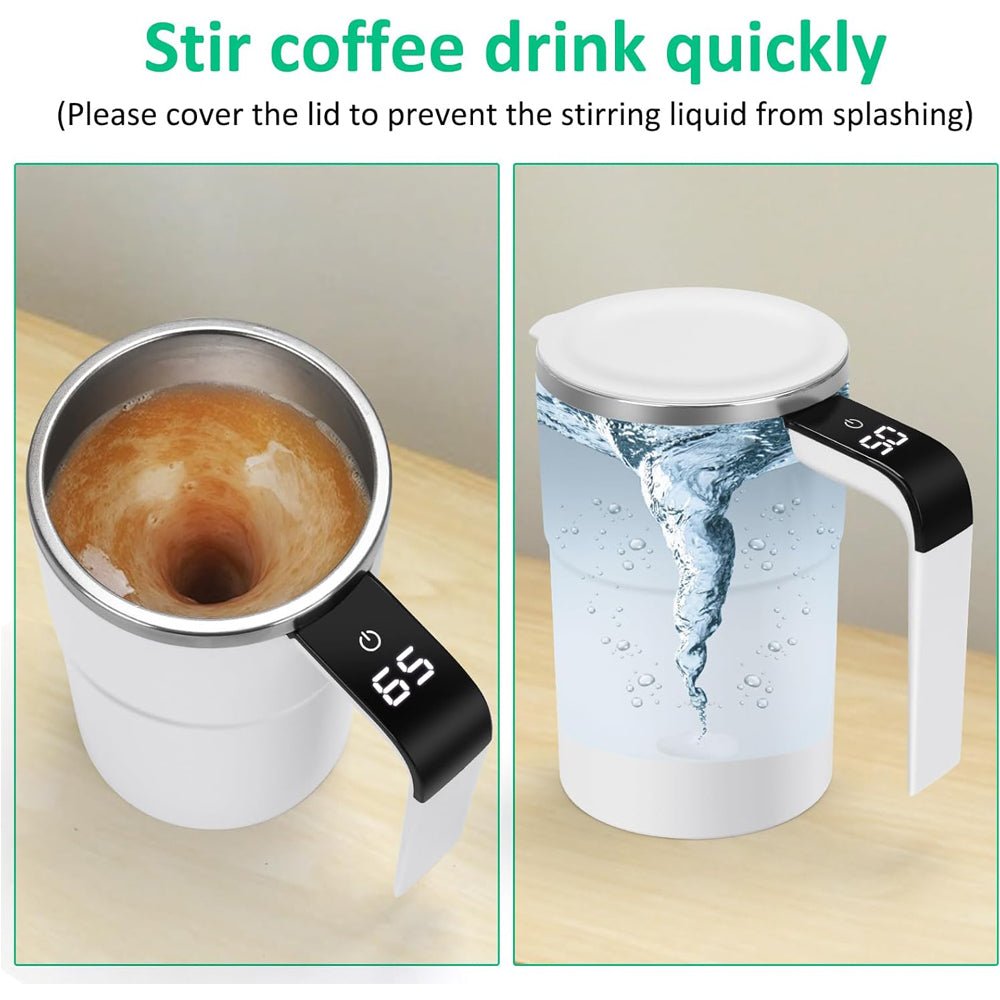 Self Stirring Mug, Auto Magnetic Coffee Mug - Covaura